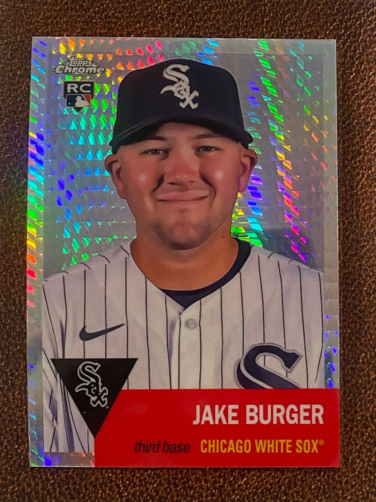 Jake Burger - 2022 Topps Chrome Platinum Anniversary - Prism Refractor - White Sox