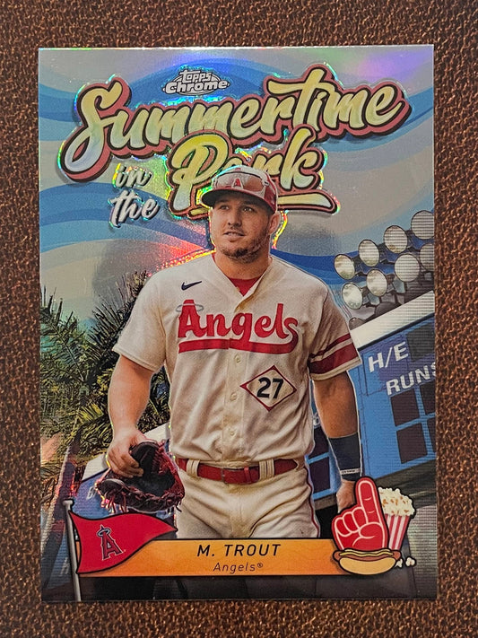 Mike Trout - 2024 Topps Chrome - Summertime in the Park - Angels