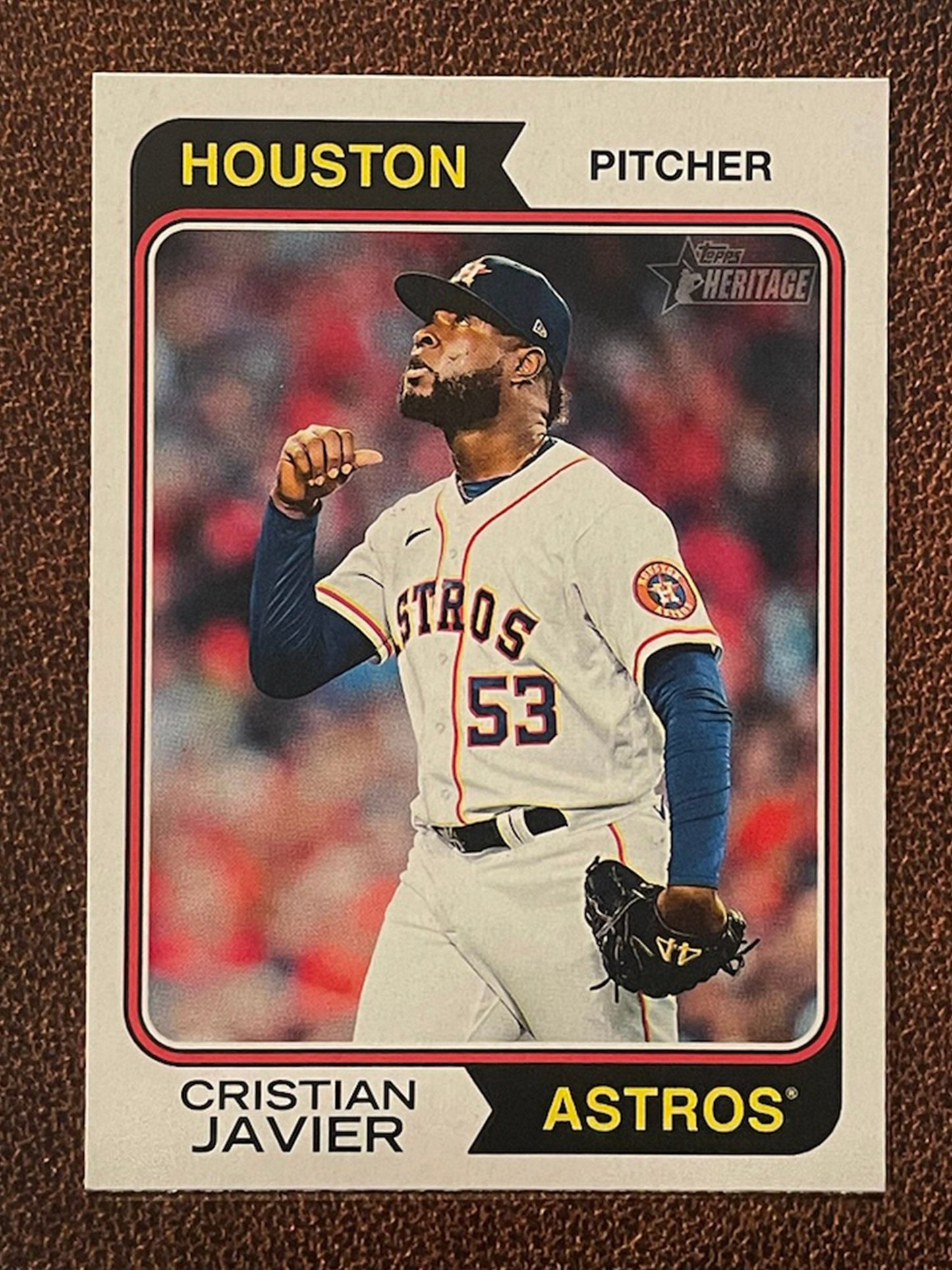 Christian Javier - 2023 Topps Heritage - Short Print - Astros
