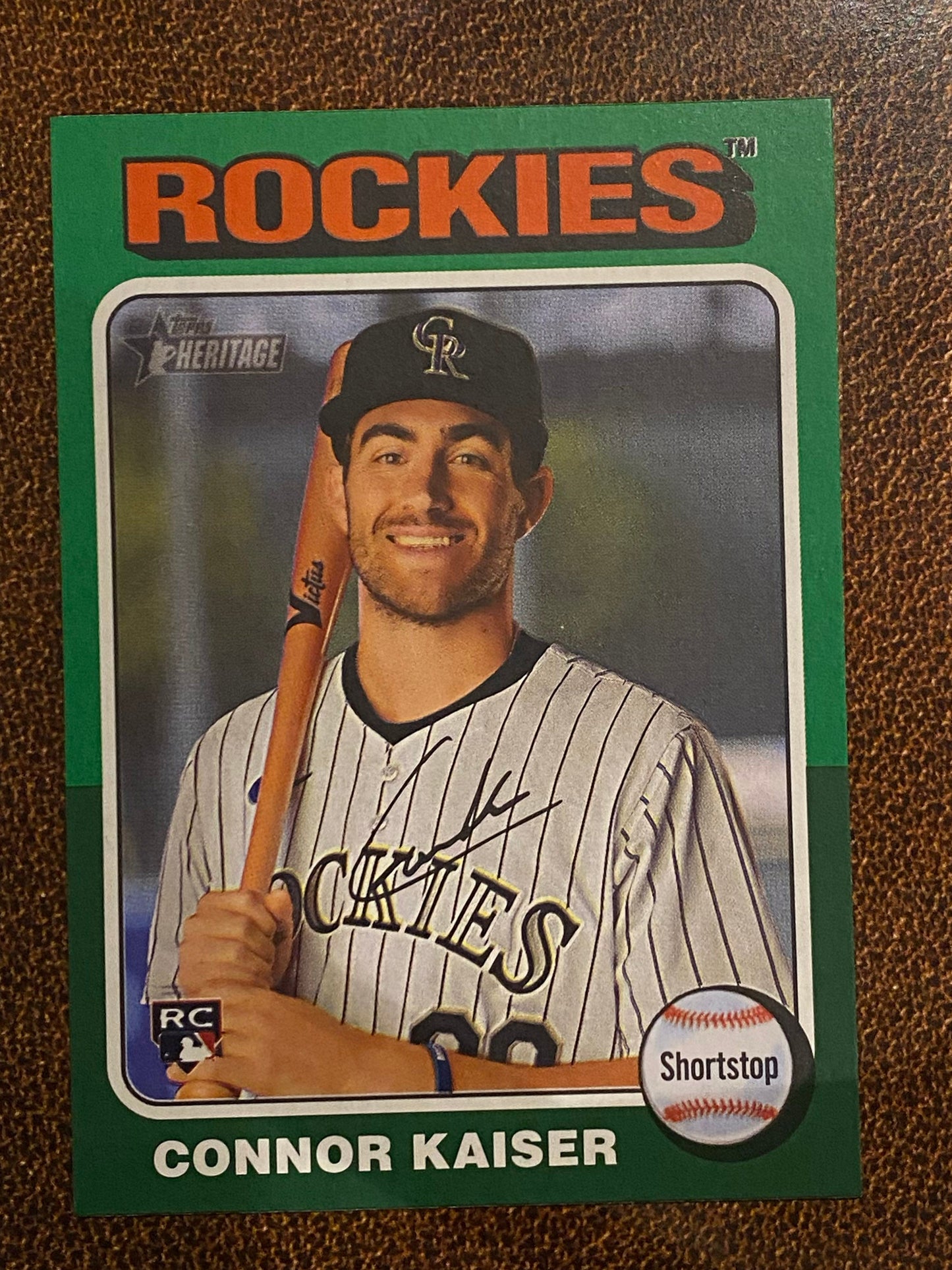 Connor Kaiser - 2024 Topps Heritage High Number - Green Border - Rockies