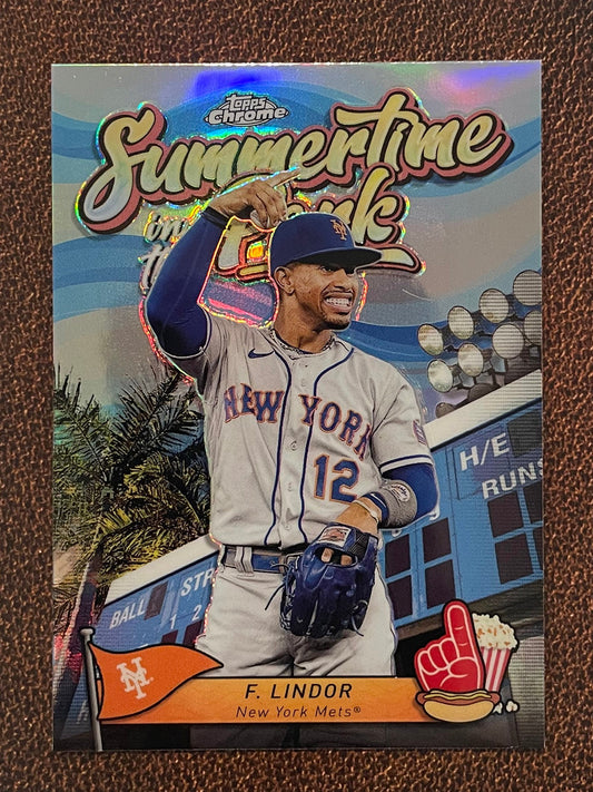 Francisco Lindor - 2024 Topps Chrome - Summertime in the Park - Mets