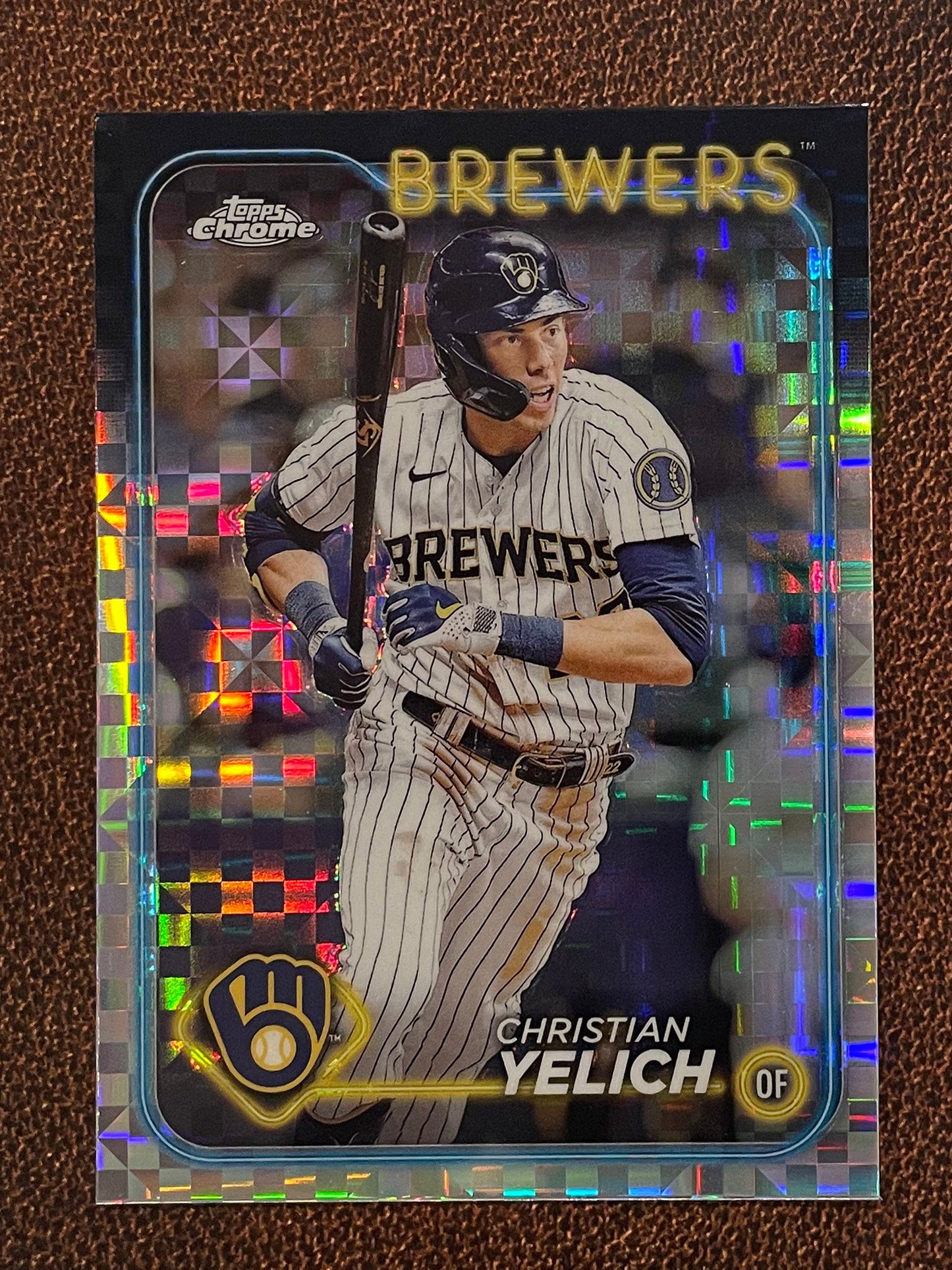 Christian Yelich - 2024 Topps Chrome - XFractor - Brewers