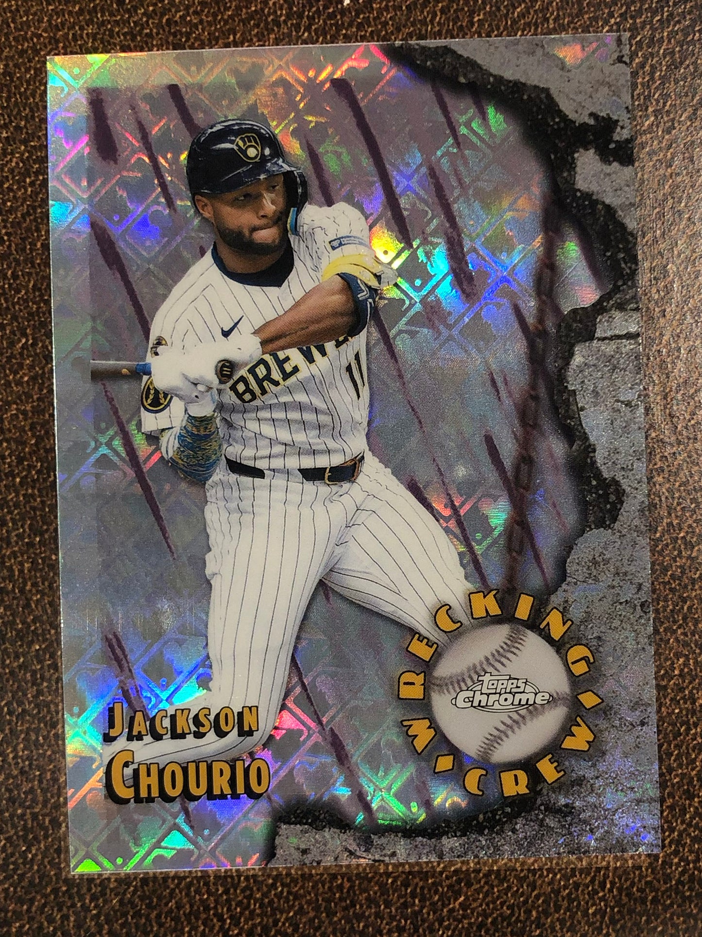 Jackson Chourio - 2026 Topps Chrome Logofractor - Wrecking Crew - Brewers
