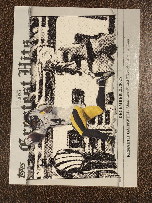 Kenneth Gainwell - 2026 Topps Flagship - Greatest Hits Insert - Steelers