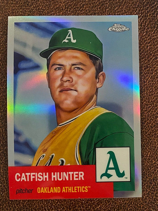Catfish Hunter - 2022 Topps Chrome Platinum Anniversary - Refractor - Athletics