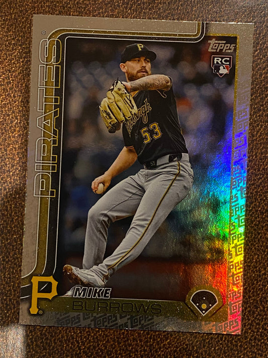 Mike Burrows - 2025 Topps Series 2 - Fanatics Exclusive Topps Foil Border - Pirates