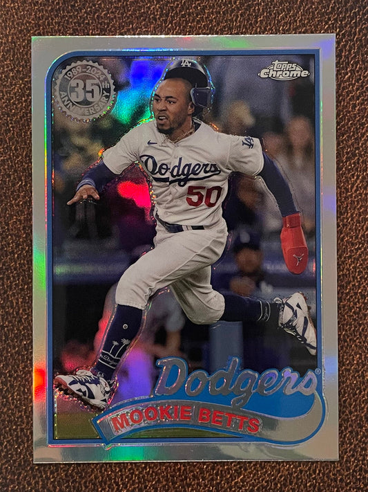 Mookie Betts - 2024 Topps Chrome - 1989 Refractor - Dodgers