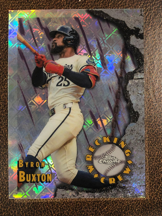 Byron Buxton - 2026 Topps Chrome Logofractor - Wrecking Crew - Twins