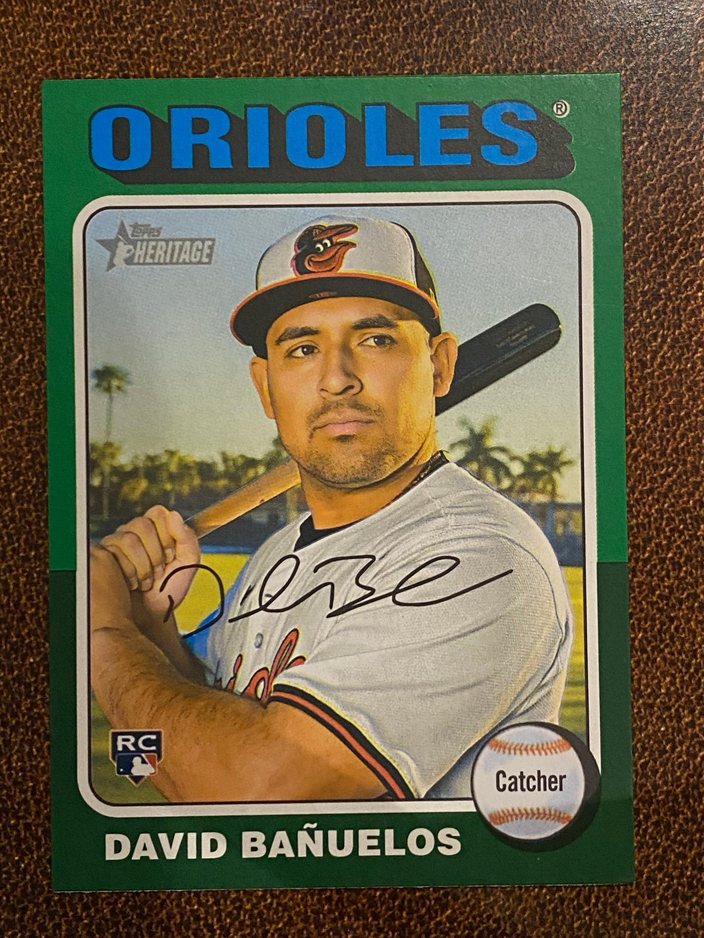 David Banuelos - 2024 Topps Heritage High Number - Green Border - Orioles