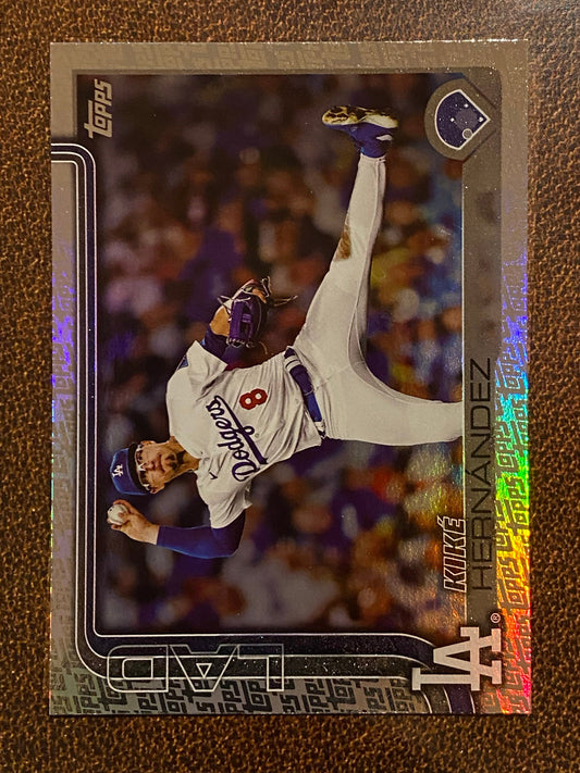 Kike Hernandez - 2025 Topps Series 2 - Fanatics Exclusive Topps Foil Border - Dodgers