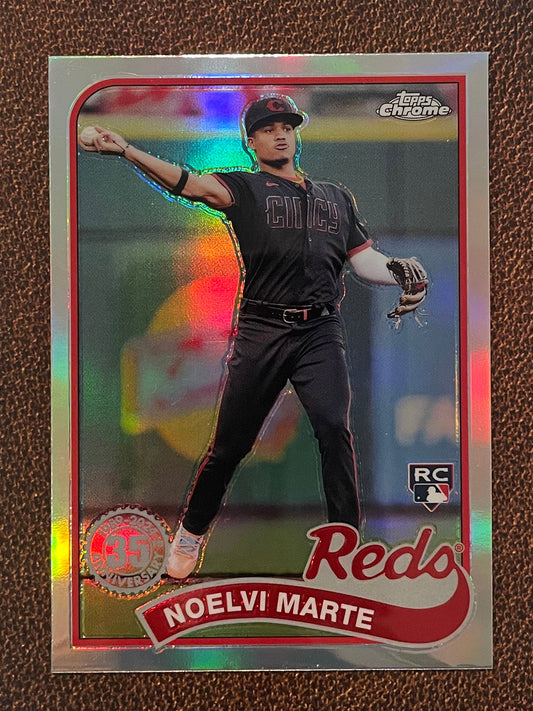 Noelvi Marte - 2024 Topps Chrome - 1989 Refractor - Reds