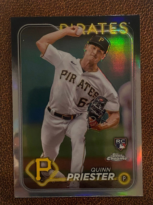 Quinn Priester - 2024 Topps Chrome - Refractor - Pirates