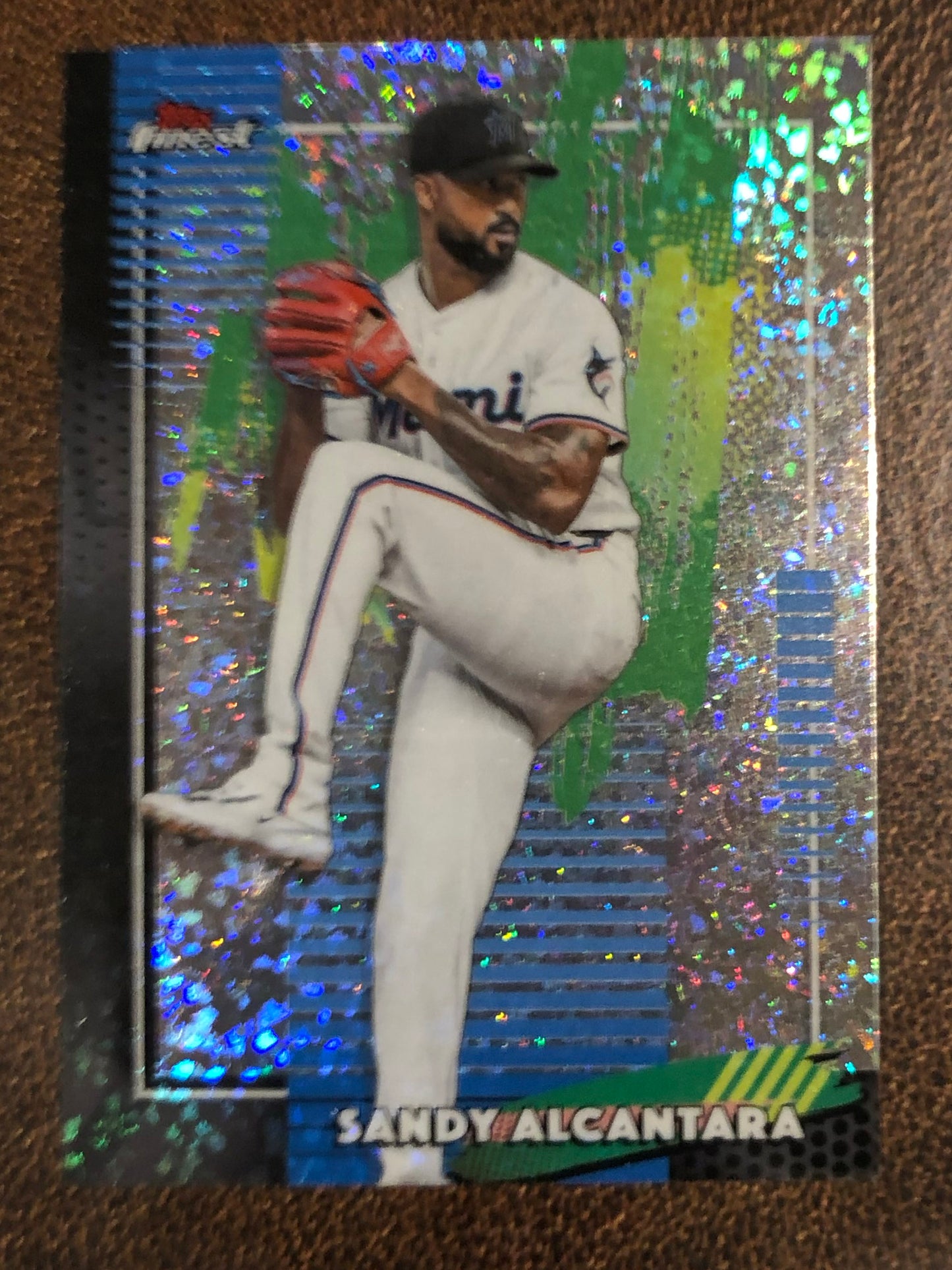 Sandy Alcantara - 2026 Topps Finest - Common Mini Diamond - Marlins