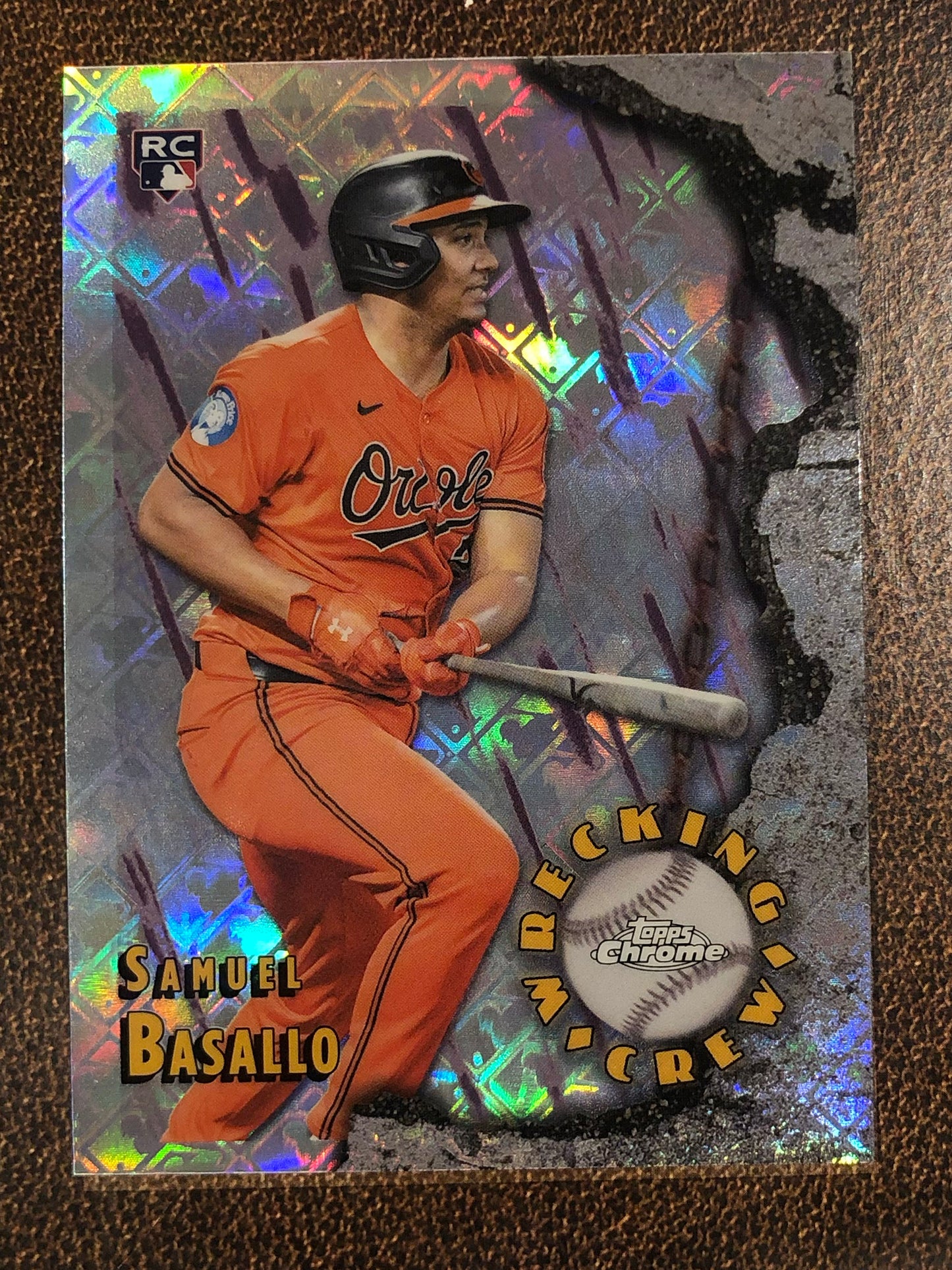 Samuel Basallo - 2026 Topps Chrome Logofractor - Wrecking Crew - Orioles
