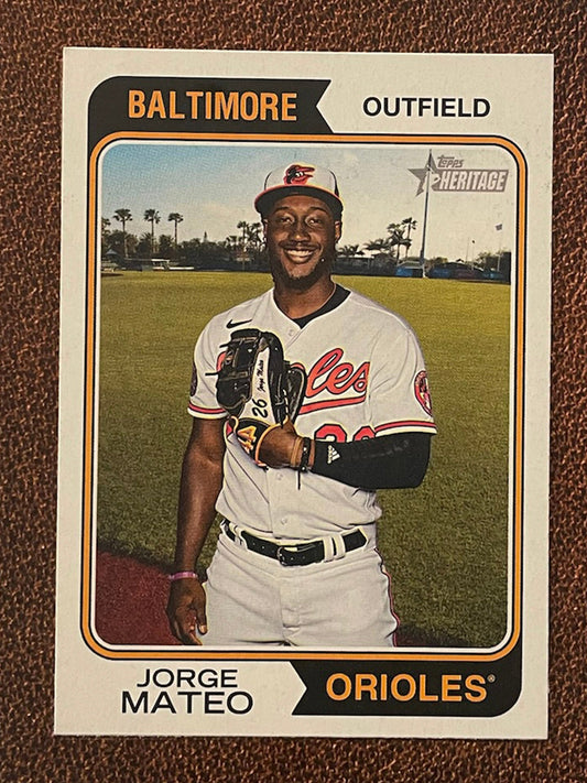 Jorge Mateo - 2023 Topps Heritage - Short Print - Orioles