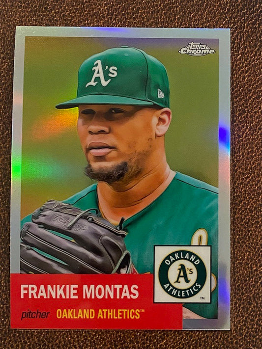 Frankie Montas - 2022 Topps Chrome Platinum Anniversary - Refractor - Athletics