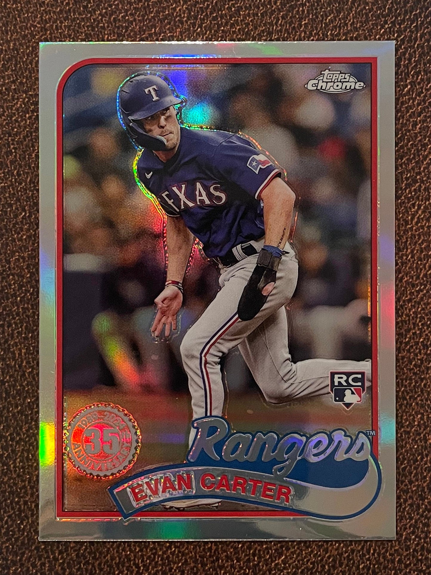 Evan Carter - 2024 Topps Chrome - 1989 Refractor - Rangers