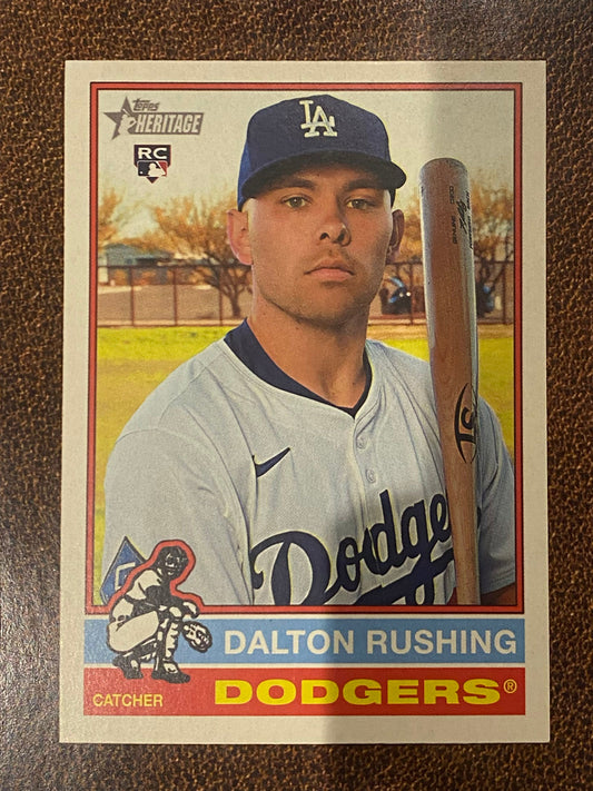 Dalton Rushing - 2025 Topps Heritage High Number - Short Print - Dodgers