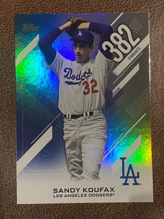 Sandy Koufax - 2026 Topps Series 2 - Crooked Numbers - Dodgers