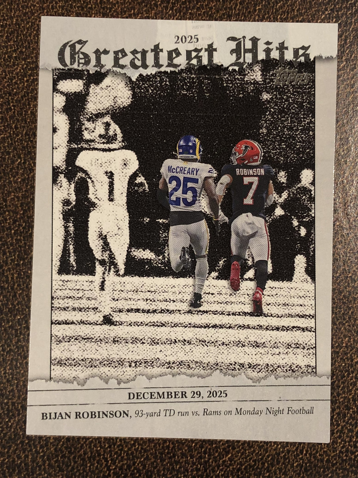 Bijan Robinson - 2026 Topps Flagship - Greatest Hits Insert - Falcons
