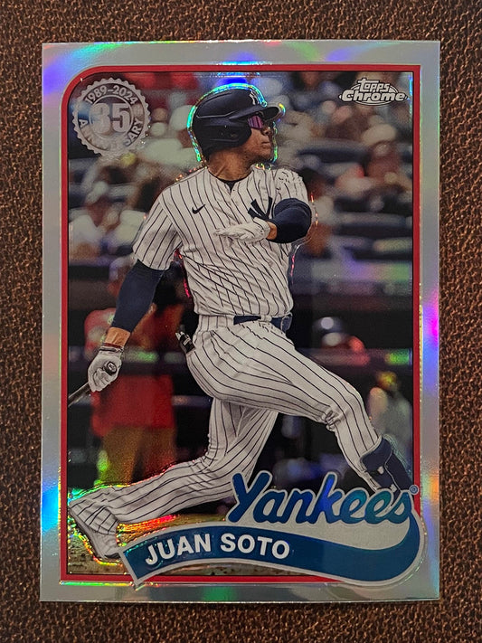 Juan Soto - 2024 Topps Chrome - 1989 Refractor - Yankees