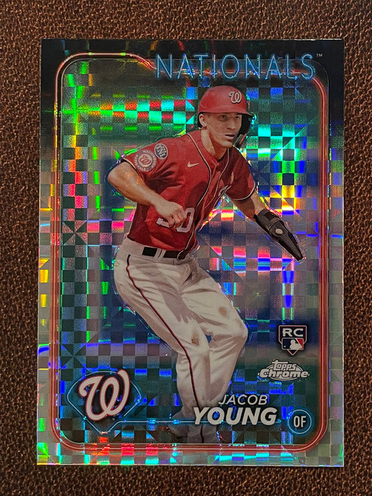 Jacob Young - 2024 Topps Chrome - XFractor - Nationals