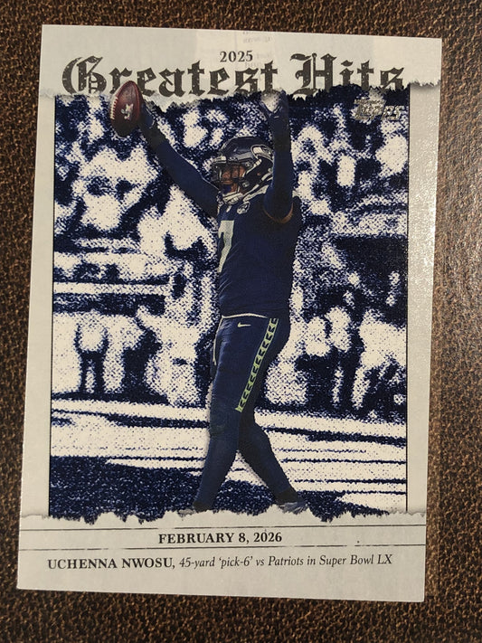 Uchenna Nwosu - 2026 Topps Flagship - Greatest Hits Insert - Seahawks