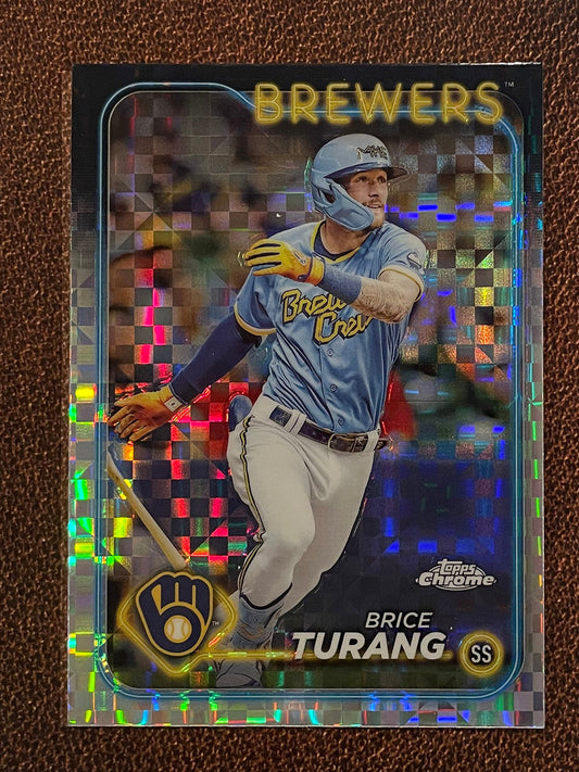 Brice Turang - 2024 Topps Chrome - XFractor - Brewers