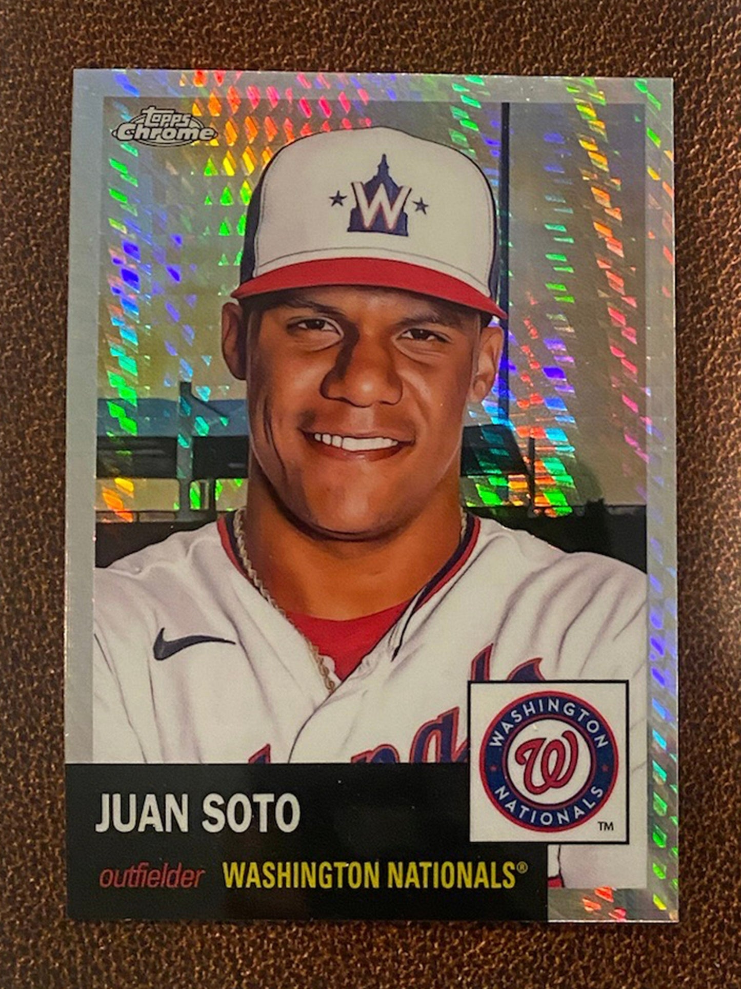 Juan Soto - 2022 Topps Chrome Platinum Anniversary - Prism Refractor - Nationals