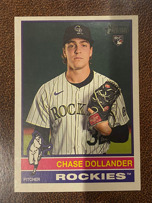Chase Dollander - 2025 Topps Heritage High Number - Short Print - Rockies