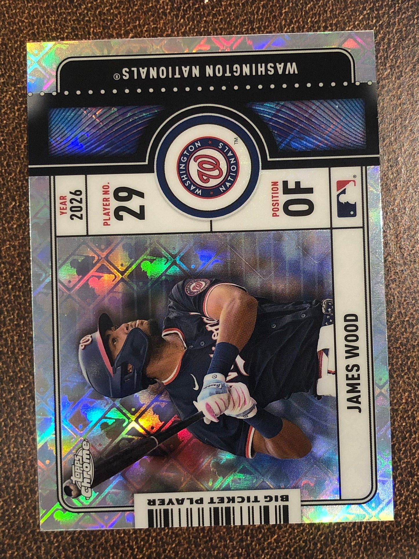 James Wood - 2026 Topps Chrome Logofractor - Big Ticket Player - Nationals
