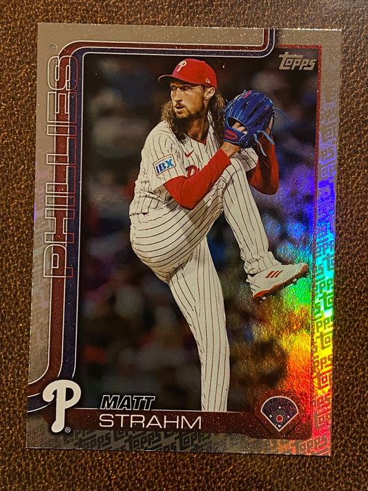 Matt Strahm - 2025 Topps Series 2 - Fanatics Exclusive Topps Foil Border - Phillies