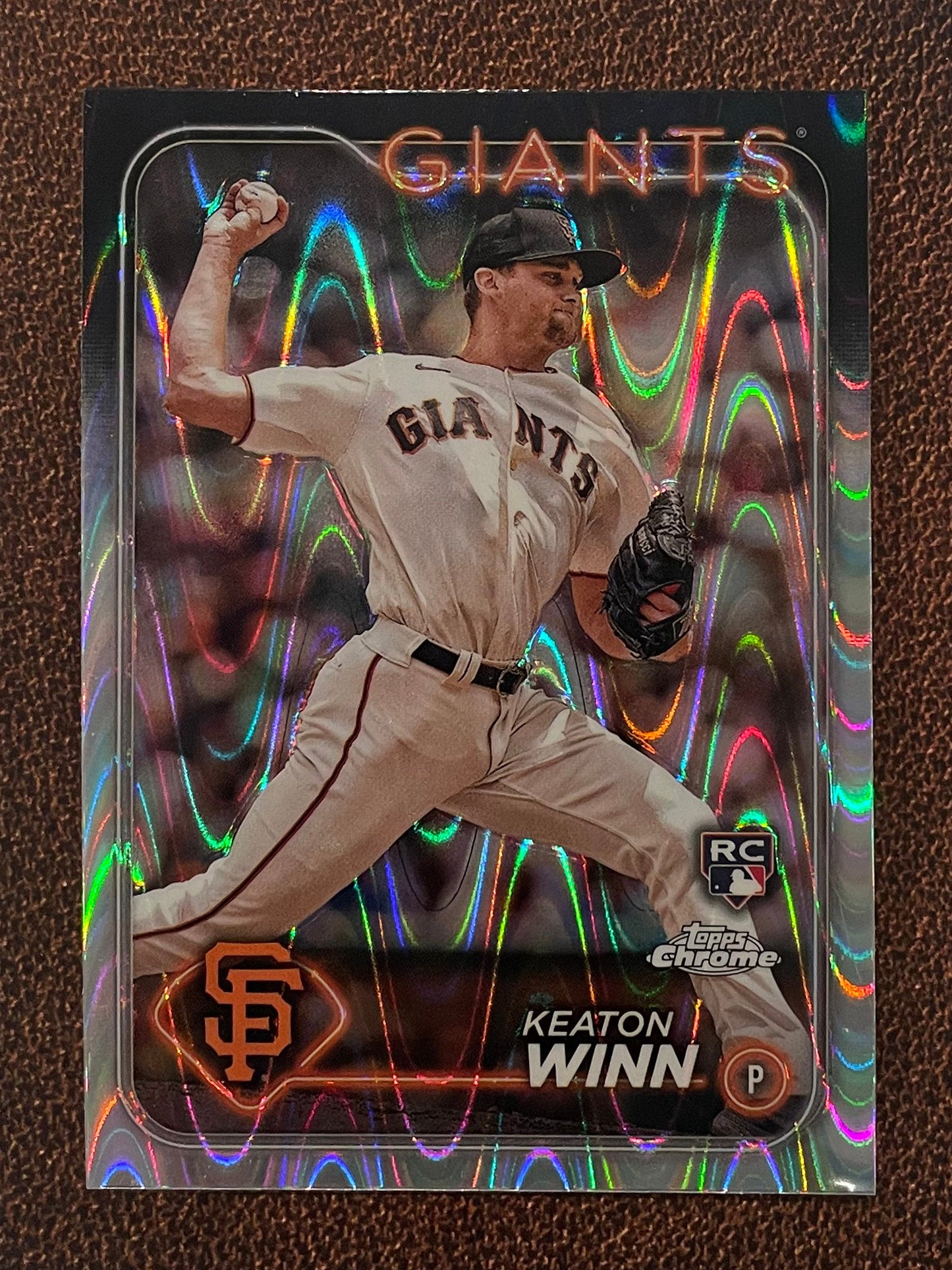 Keaton Winn - 2024 Topps Chrome - Raywave Refractor - Giants