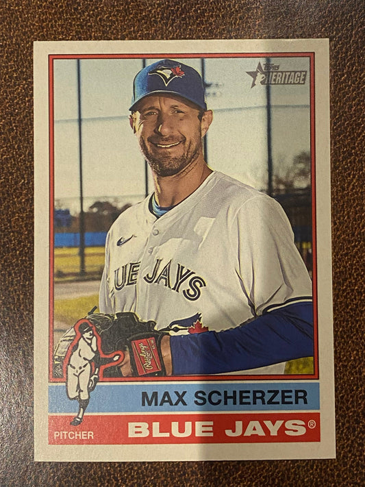 Max Scherzer - 2025 Topps Heritage High Number - Short Print - Blue Jays