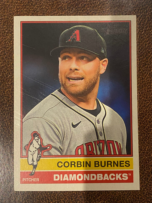 Corbin Burnes - 2025 Topps Heritage High Number - Short Print - Diamondbacks