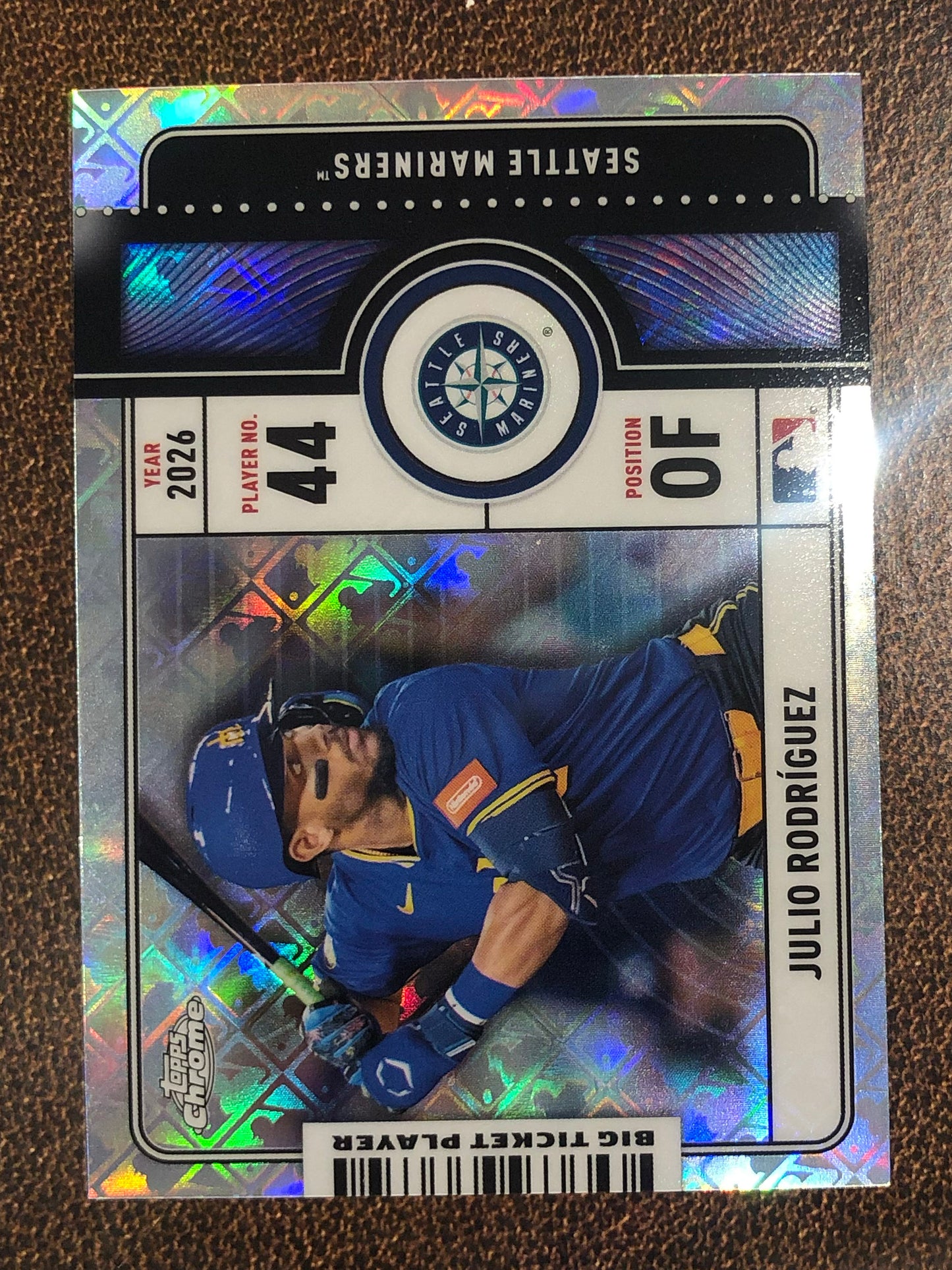 Julio Rodriguez - 2026 Topps Chrome Logofractor - Big Ticket Player - Mariners