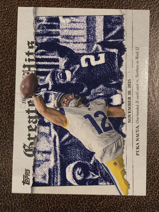 Puka Nacua - 2026 Topps Flagship - Greatest Hits Insert - Rams