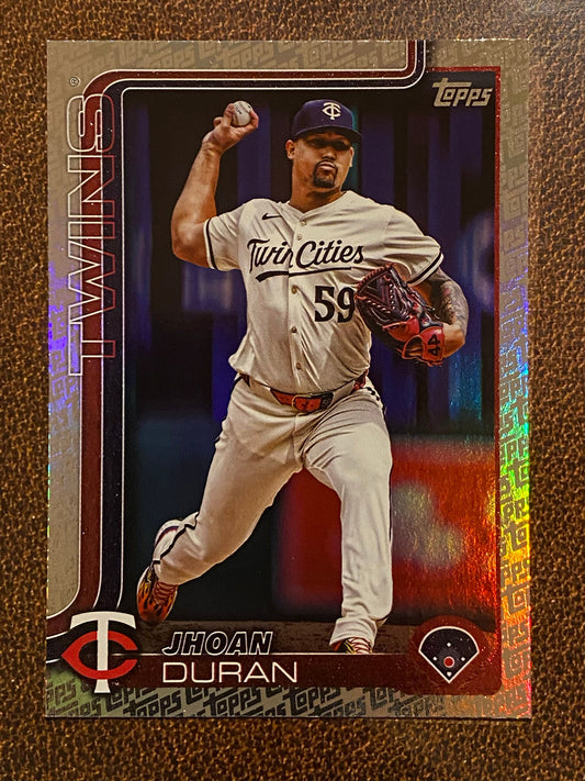 Jhoan Duran - 2025 Topps Series 2 - Fanatics Exclusive Topps Foil Border - Twins