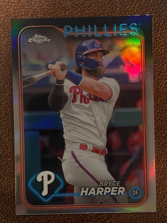 Bryce Harper - 2024 Topps Chrome - Refractor - Phillies