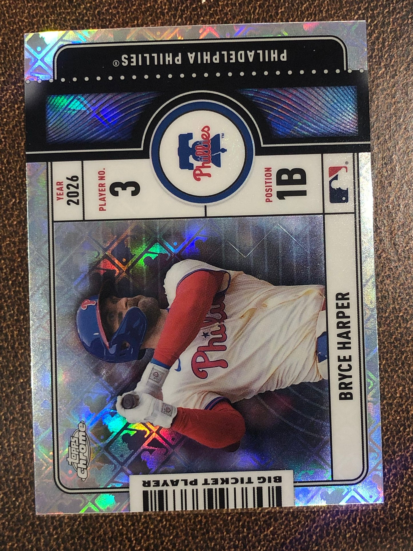 Bryce Harper - 2026 Topps Chrome Logofractor - Big Ticket Player - Phillies