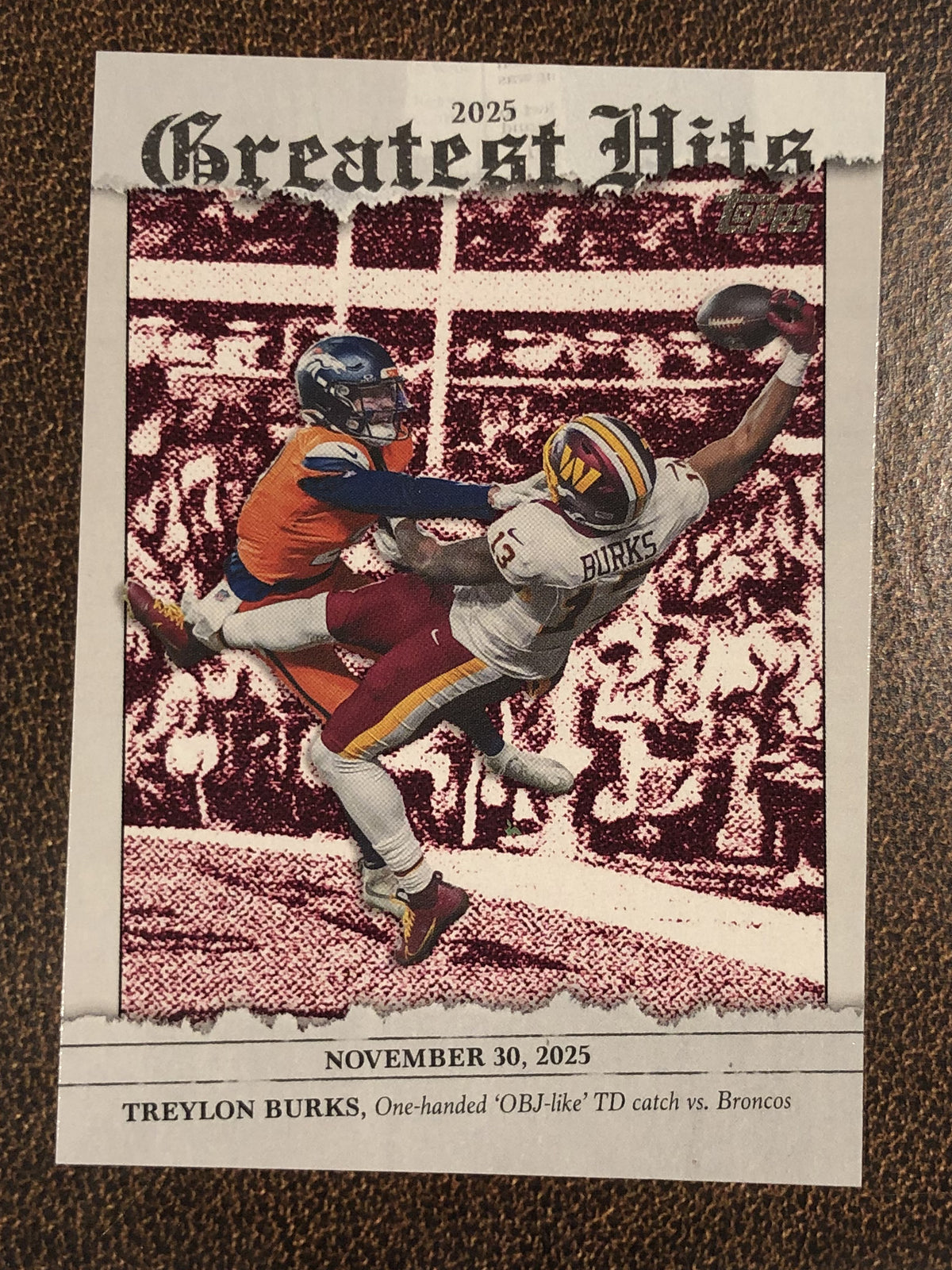 Treylon Burks - 2026 Topps Flagship - Greatest Hits Insert - Commanders