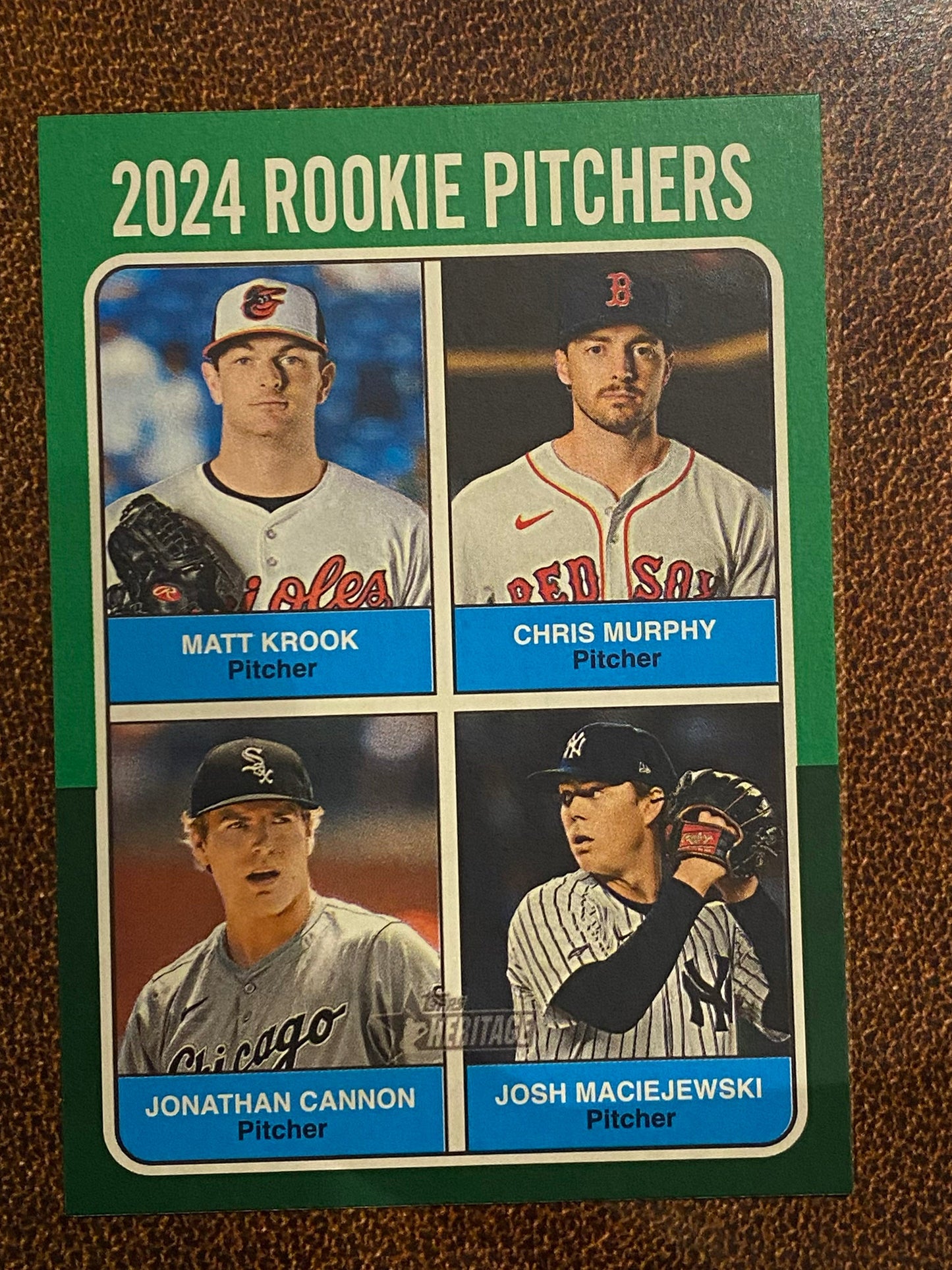 Matt Krook / Chris Murphy / Josh Maciejewski / Jonathan Cannon - 2024 Topps Heritage High Number - Green Border - Orioles