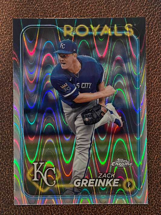Zack Greinke - 2024 Topps Chrome - Raywave Refractor - Royals