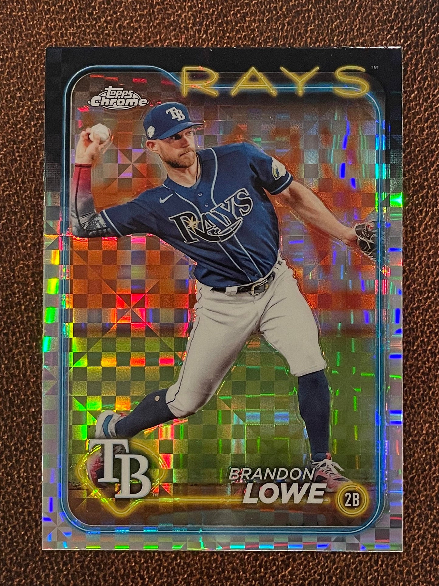 Brandon Lowe - 2024 Topps Chrome - XFractor - Rays