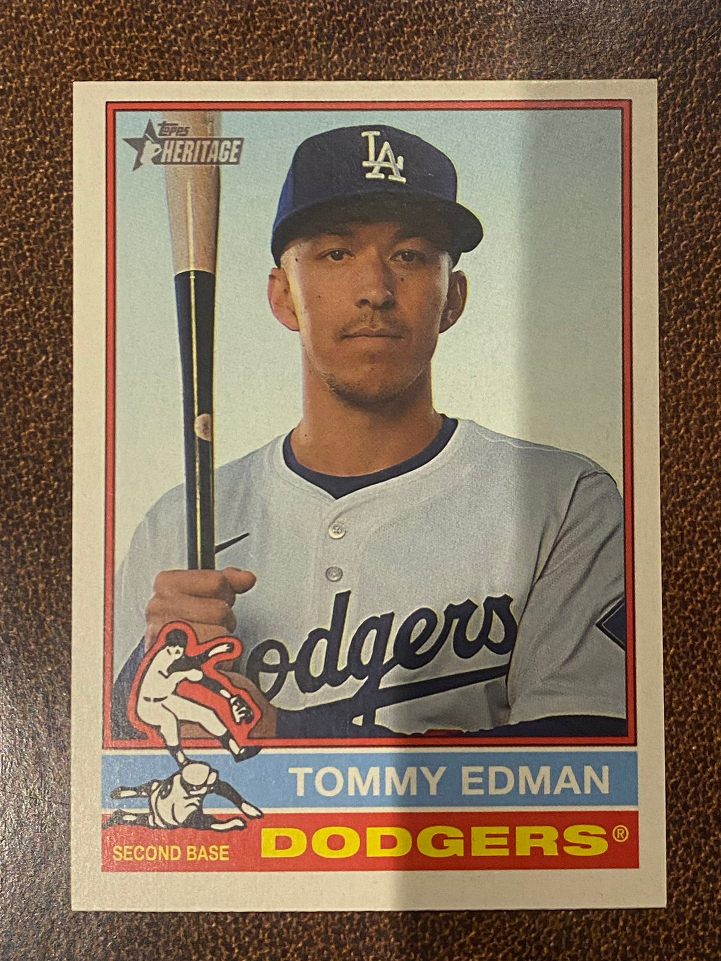 Tommy Edman - 2025 Topps Heritage High Number - Short Print - Dodgers