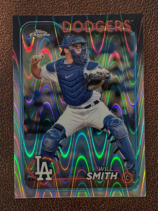 Will Smith - 2024 Topps Chrome - Raywave Refractor - Dodgers