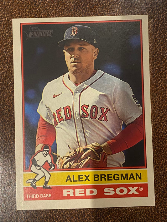Alex Bregman - 2025 Topps Heritage High Number - Short Print - Red Sox