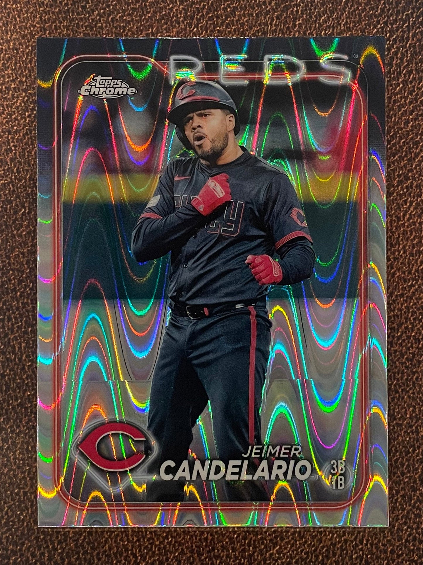 Jeimer Candelario - 2024 Topps Chrome - Raywave Refractor - Reds