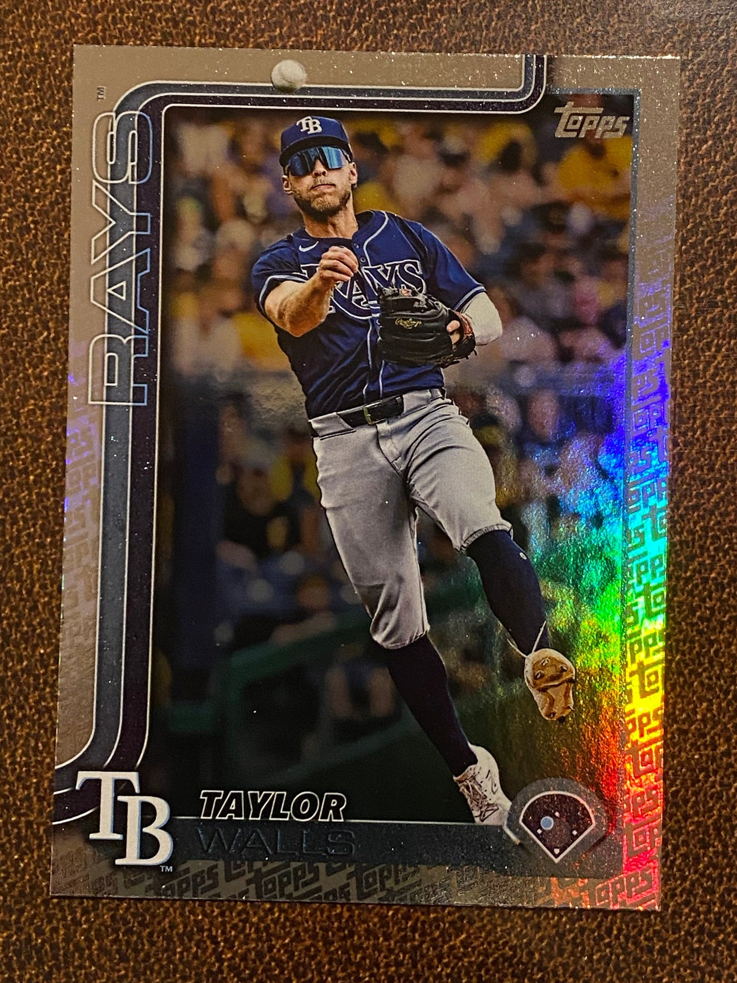 Taylor Walls - 2025 Topps Series 2 - Fanatics Exclusive Topps Foil Border - Rays