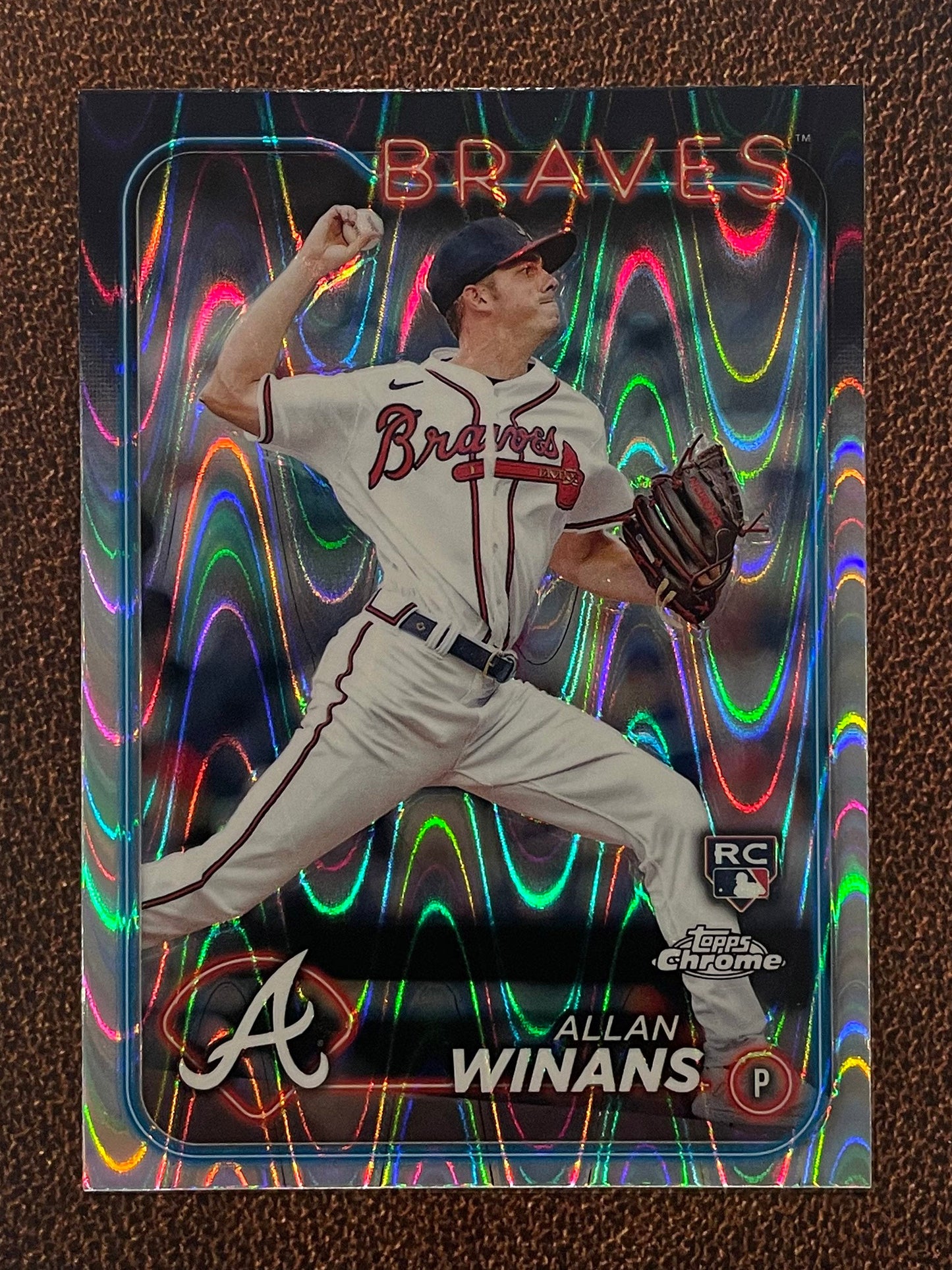 Allan Winans - 2024 Topps Chrome - Raywave Refractor - Braves